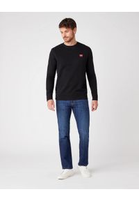 Wrangler - WRANGLER SIGN OFF CREW MĘSKA BLUZA WKŁADANE PRZEZ GŁOWĘ LOGO BLACK W6589HA01 112130614 #3