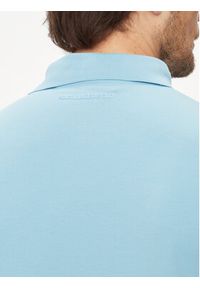 Karl Lagerfeld - KARL LAGERFELD Polo 745022 542221 Błękitny Regular Fit. Typ kołnierza: polo. Kolor: niebieski. Materiał: bawełna #5
