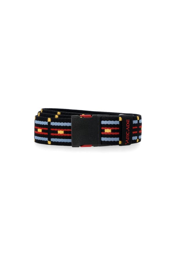 ARCADE - Pasek do spodni Arcade Keyah Slim - black/sky. Kolor: czarny. Sport: turystyka piesza