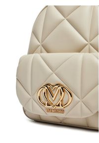 Love Moschino - LOVE MOSCHINO Plecak JC4037PP1MLC0110 Écru. Materiał: skóra