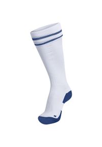 Getry piłkarskie dla dorosłych Hummel Element Football Sock. Kolor: biały, wielokolorowy, niebieski. Sport: piłka nożna