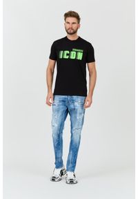 DSQUARED2 Czarny t-shirt Icon Blur Cool Fit Tee. Kolor: czarny #3