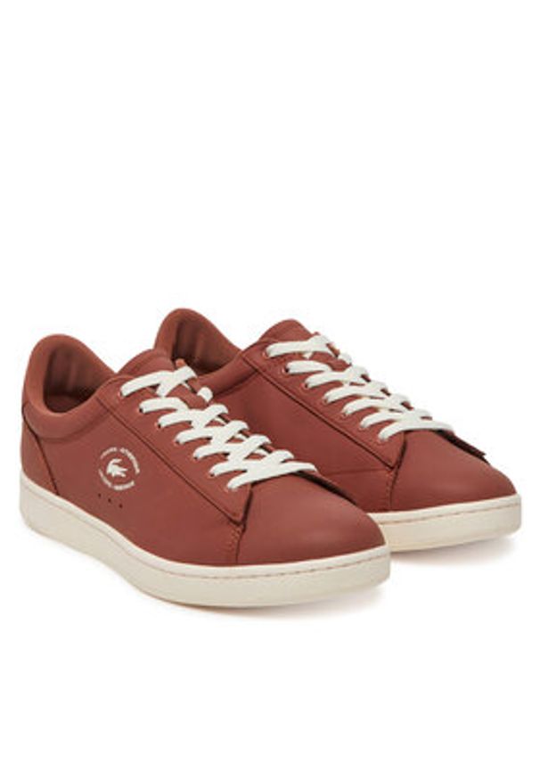 Lacoste Sneakersy 7-49SMA0032 Brązowy. Kolor: brązowy. Materiał: skóra
