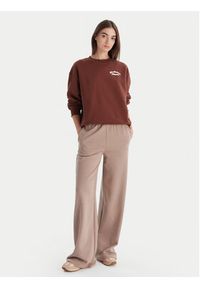 New Balance Bluza WT53516 Brązowy Relaxed Fit. Kolor: brązowy. Materiał: bawełna #3
