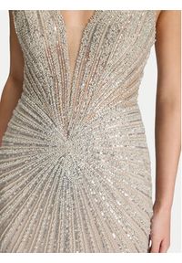 Hey Kyla Sukienka wieczorowa 5AK024HK Srebrny Regular Fit. Kolor: srebrny. Materiał: syntetyk. Styl: wizytowy #3