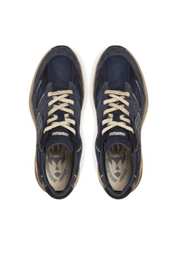 Enterprise Japan Sneakersy BB5017 PX645 Granatowy. Kolor: niebieski. Materiał: zamsz, skóra