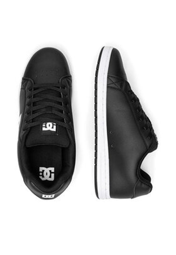 DC Shoes Sneakersy GAVELER SN ADYS100574-BKW Czarny. Kolor: czarny. Materiał: skóra