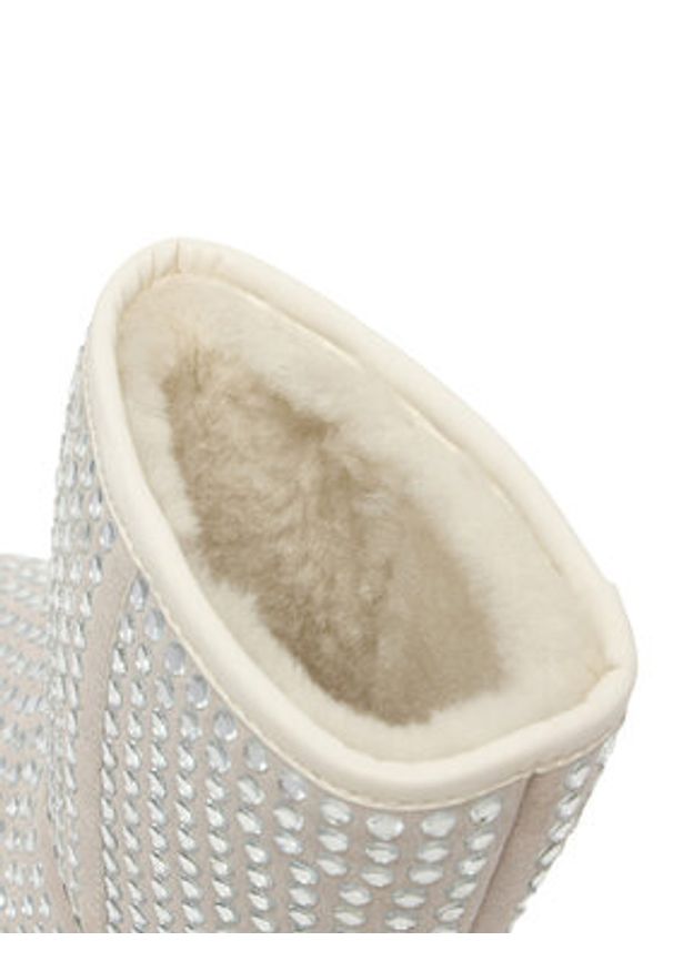 Eva Minge Śniegowce EO-NIKI-LT1748-1 Écru. Materiał: zamsz, skóra