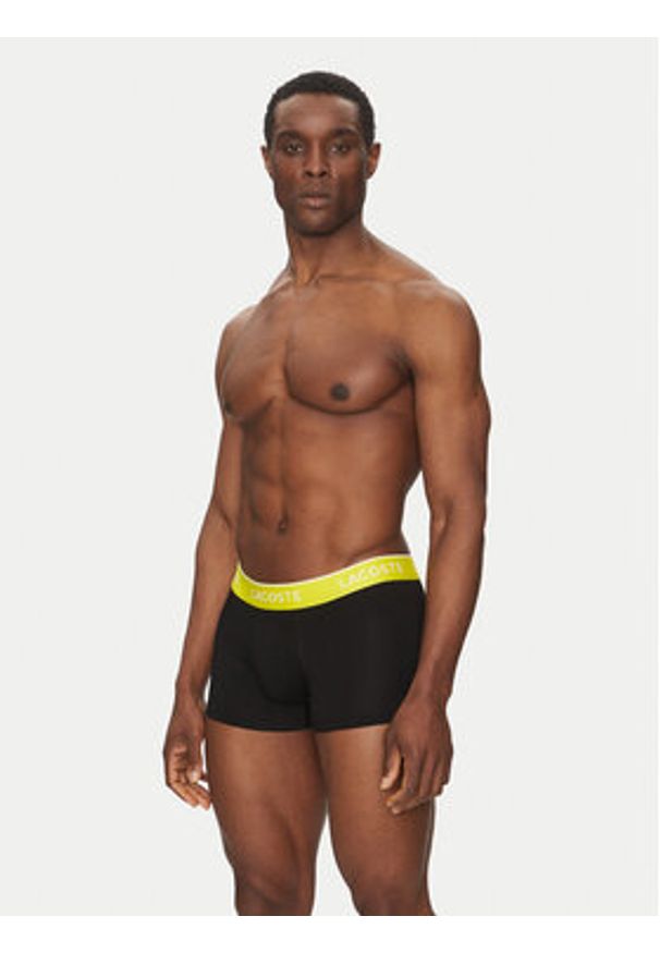 Lacoste Komplet 3 par bokserek 5H1297 Czarny. Kolor: czarny. Materiał: bawełna