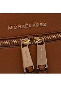 MICHAEL Michael Kors Plecak Rhea Zip 30S5GEZB1L Brązowy. Kolor: brązowy. Materiał: skóra