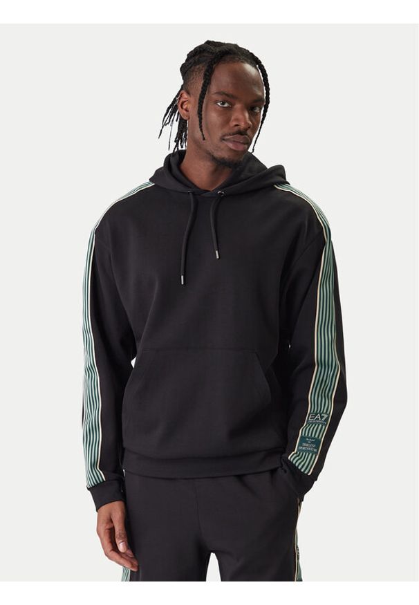 EA7 Emporio Armani Bluza 7M001508 AF12660 UC001 Czarny Regular Fit. Kolor: czarny. Materiał: syntetyk