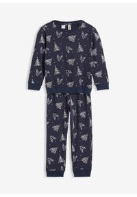 bonprix - Piżama z czystej bawełny organicznej (2 części). Kolor: niebieski. Materiał: bawełna #1