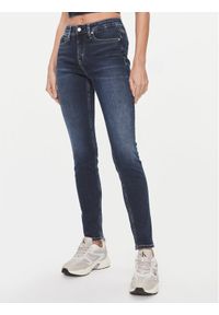 Calvin Klein Jeans Jeansy J20J222445 Granatowy Skinny Fit. Kolor: niebieski