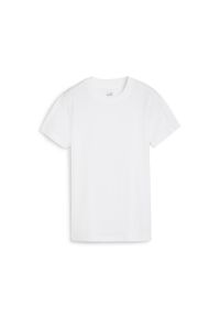 Puma - Koszulka damska HER PUMA White. Kolor: biały. Materiał: bawełna. Wzór: nadruk. Sport: joga i pilates