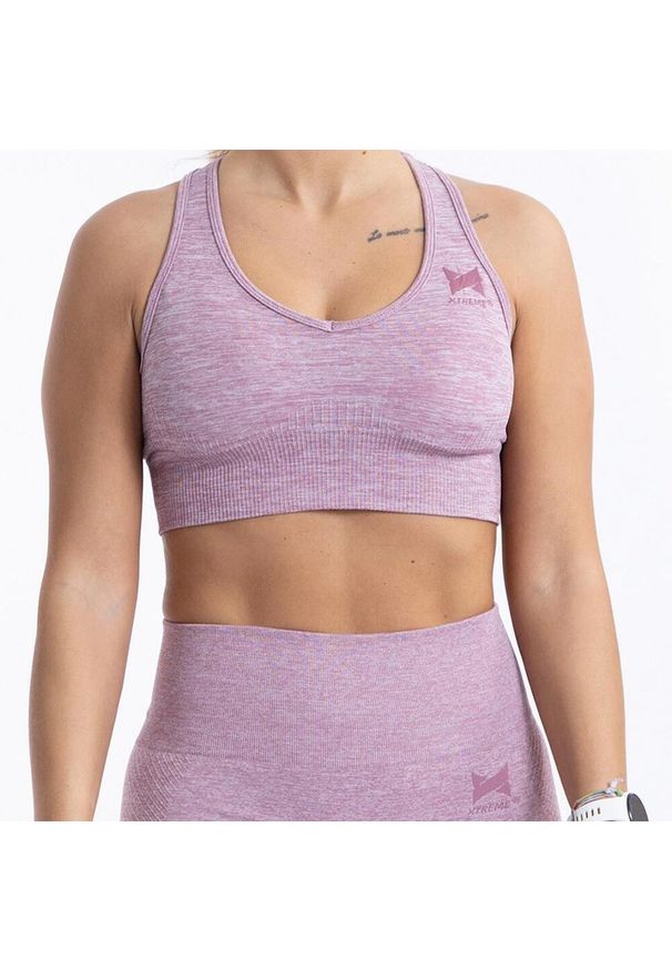 XTREME - Xtreme Sportswear damski top sportowy Różowy. Kolor: różowy. Materiał: materiał. Sport: fitness