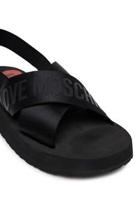 Love Moschino - LOVE MOSCHINO Sandały JA16214G0MIX4000 Czarny. Kolor: czarny. Materiał: materiał #5