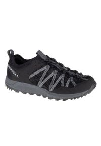 Buty do chodzenia męskie Merrell Wildwood Aerosport. Kolor: wielokolorowy, szary, czarny, brązowy. Materiał: materiał, syntetyk, tkanina. Szerokość cholewki: normalna. Sport: turystyka piesza