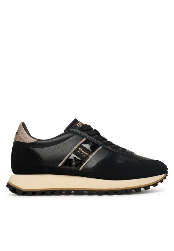 Blauer Sneakersy F5MILLEN03/LES Czarny. Kolor: czarny. Materiał: skóra