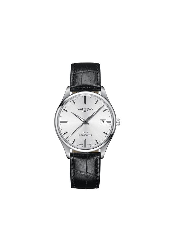 CERTINA RABAT ZEGAREK DS-8 Gent C033.451.16.031.00. Materiał: skóra, materiał. Styl: wizytowy, elegancki