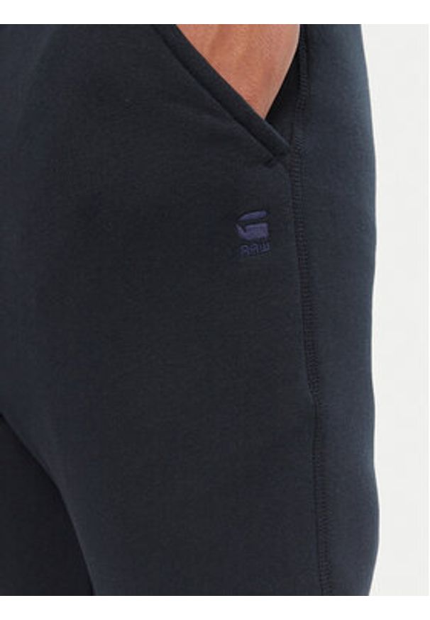 G-Star RAW - G-Star Raw Spodnie dresowe Premium Core D15653-C235 Granatowy Slim Fit. Kolor: niebieski. Materiał: bawełna