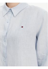 TOMMY HILFIGER - Tommy Hilfiger Koszula WW0WW44679 Błękitny Regular Fit. Kolor: niebieski. Materiał: len #3