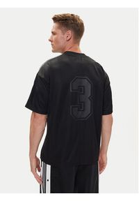 Adidas - adidas T-Shirt 90s Stripe JX3068 Czarny Regular Fit. Kolor: czarny. Materiał: syntetyk