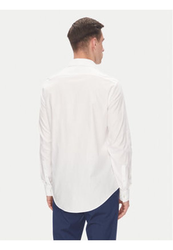 Calvin Klein Koszula LV019EU021 Biały Regular Fit. Kolor: biały. Materiał: bawełna
