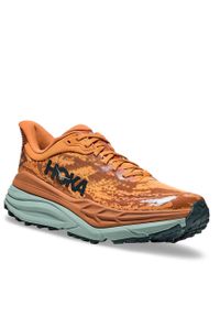 HOKA - Buty Hoka Stinson 7 1141530 Amber Haze / Amber Brown AHAB. Kolor: pomarańczowy. Materiał: materiał