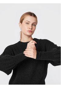 Moss Copenhagen Sweter Cheanna 17206 Czarny Regular Fit. Kolor: czarny. Materiał: wełna