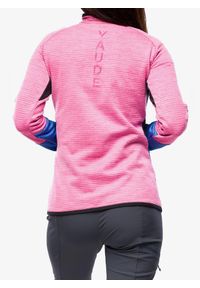 Bluza polarowa damska Vaude Larice HZ Fleece Jacket. Kolor: różowy. Materiał: polar
