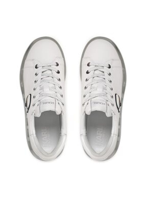 Karl Lagerfeld - KARL LAGERFELD Sneakersy KL62630N Biały. Kolor: biały. Materiał: skóra