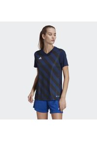 Adidas - Entrada 22 Graphic Jersey. Kolor: czarny, niebieski, wielokolorowy. Materiał: jersey. Sport: piłka nożna