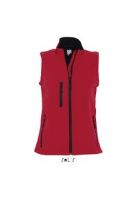 SOL'S - Kamizelka softshell SM damska Sol's Rallye. Kolor: czerwony. Materiał: softshell #1