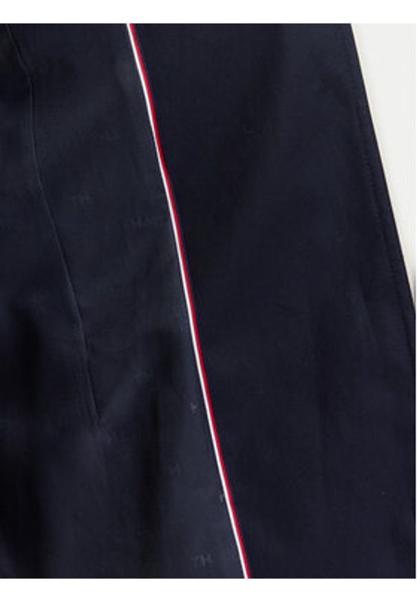 TOMMY HILFIGER - Tommy Hilfiger Trencz Heritage Single WW0WW24966 Granatowy Regular Fit. Kolor: niebieski. Materiał: bawełna