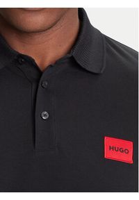 Hugo Polo Dereso222 50466202 Czarny Slim Fit. Typ kołnierza: polo. Kolor: czarny. Materiał: bawełna #5