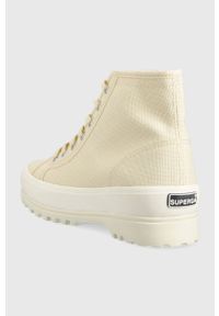 Superga trampki 2341 ALPINA damskie kolor beżowy S00GXG0. Zapięcie: sznurówki. Kolor: beżowy. Materiał: guma #2