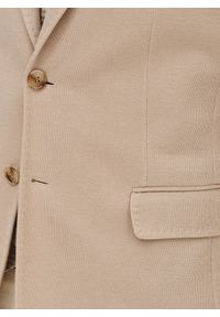 Pako Lorente - PAKO LORENTE – Beżowa marynarka z dzianiny. Kolor: beżowy, niebieski. Materiał: dzianina. Sezon: wiosna #8