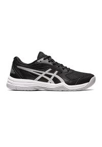 Buty do badmintona damskie Asics Upcourt 5. Kolor: wielokolorowy, czarny, szary