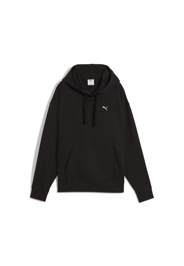 Puma - Damska wygodna bluza z kapturem ESS ELEVATED PUMA Black. Typ kołnierza: kaptur. Kolor: czarny. Sport: bieganie