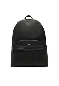 BOSS Plecak 50548191 Czarny. Kolor: czarny. Materiał: skóra