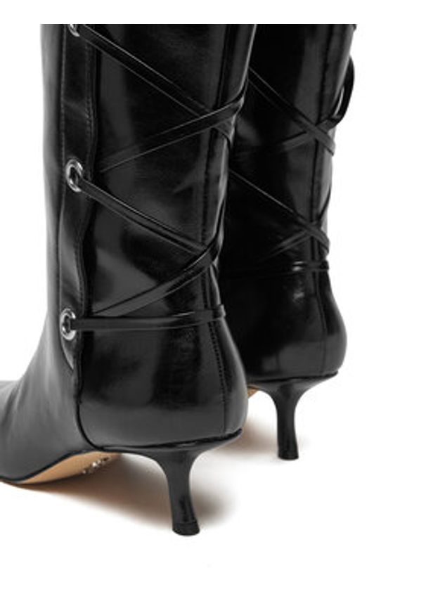 Steve Madden Kozaki Ballpark SM11005048 Czarny. Kolor: czarny. Materiał: skóra