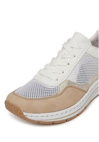 Rieker Sneakersy N6503-80 Biały. Kolor: biały. Materiał: materiał, syntetyk #6