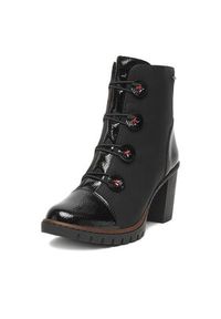 Rieker Botki CEO-Y2576-00 Czarny. Kolor: czarny. Materiał: materiał #7