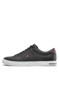 TOMMY HILFIGER - Tommy Hilfiger Sneakersy Essential Leather Detail Vulc FM0FM04047 Czarny. Kolor: czarny. Materiał: skóra #5