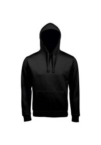 SOL'S - Męska Bluza Z Kapturem Spencer. Typ kołnierza: kaptur. Kolor: czarny