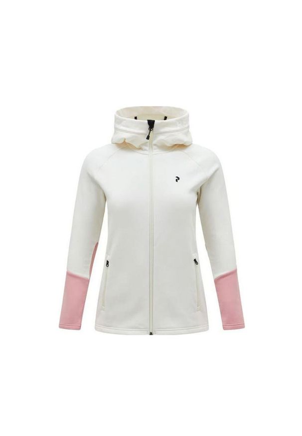 Bluza Peak Performance damska Rider Zip Hood. Kolor: biały