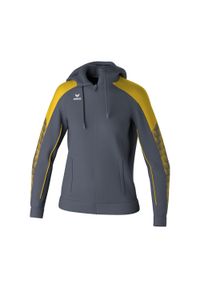 ERIMA - Damska bluza dresowa z kapturem Erima Evo Star. Typ kołnierza: kaptur. Kolor: żółty, szary, wielokolorowy. Materiał: dresówka. Sport: piłka ręczna, fitness #1