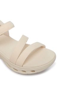 skechers - Skechers Sandały Go Walk Glide-Step 2.0 Sandal 141269/NAT Beżowy. Kolor: beżowy. Materiał: materiał #4