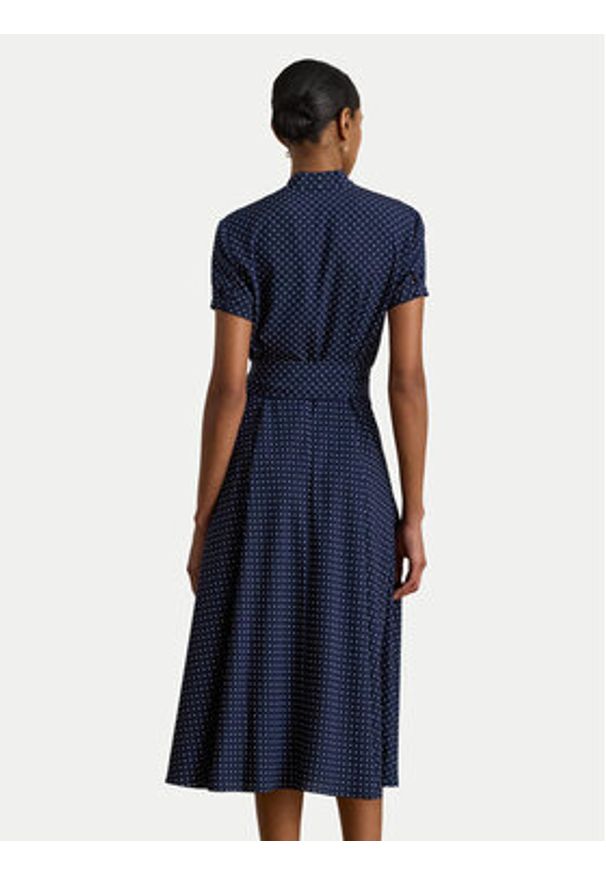 Lauren Ralph Lauren - LAUREN RALPH LAUREN Sukienka koszulowa 200P11525001 Granatowy Regular Fit. Kolor: niebieski. Materiał: syntetyk. Typ sukienki: koszulowe