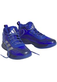 Adidas - Buty do koszykówki adidas Cross Em Up 5 K Wide W HQ8495 niebieskie niebieskie. Zapięcie: sznurówki. Kolor: niebieski. Materiał: syntetyk, guma. Szerokość cholewki: normalna. Sport: koszykówka #3
